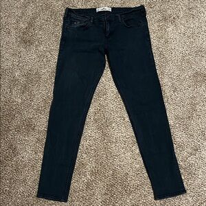 Hollister Oceanside Super Skinny Junior Women Dark Blue Jeans size 11R
